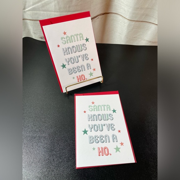 ⚠️🎄Adult Christmas Greeting Card 2 Card Bundle NWT - Picture 3 of 7